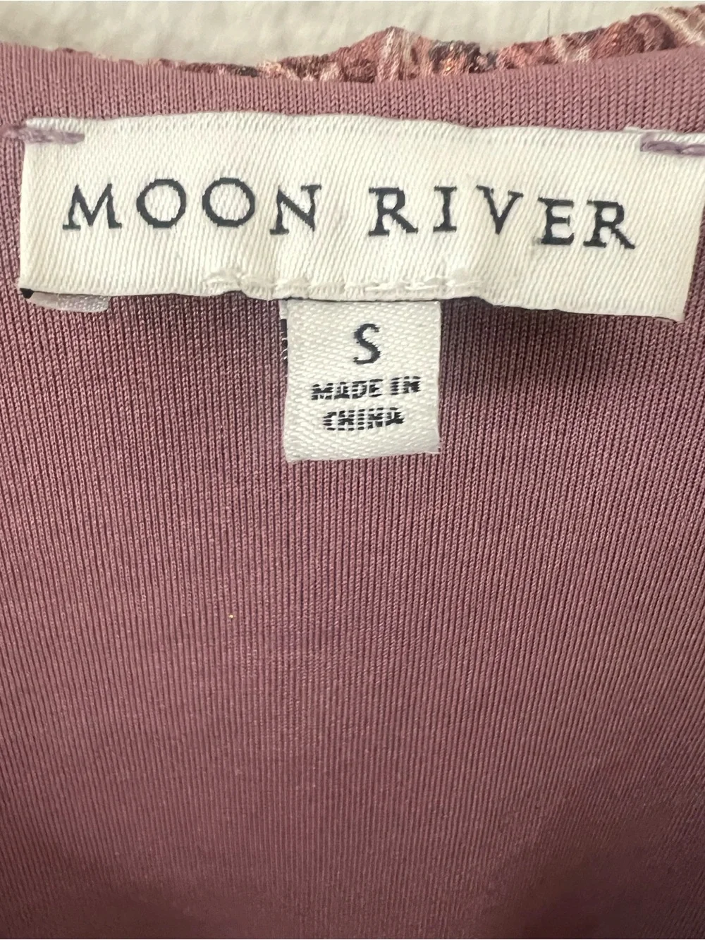Moon River Anthropologie Dusty Rose Boho Prairie Cottagecore Tiered Maxi Dress S - Picture 5 of 6